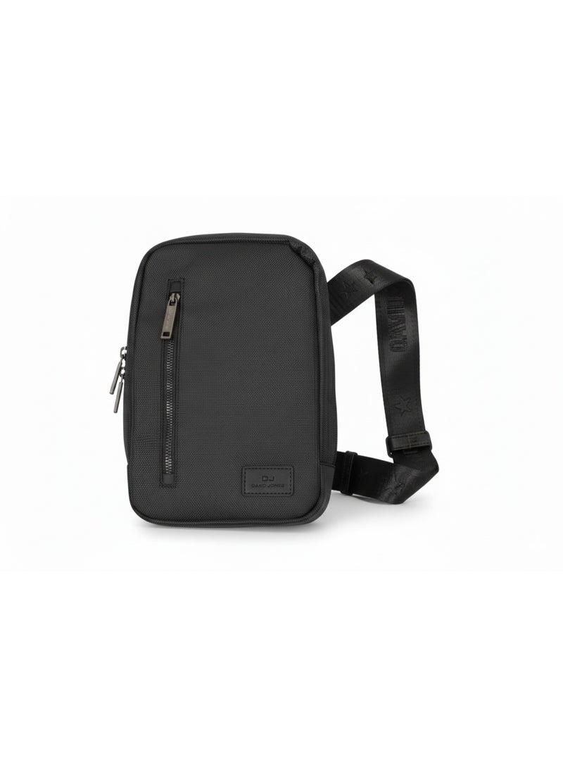 David Jones Men's Crossbody Bag | Stylish and Durable Everyday Carry | Color Black(931103) - Image 1